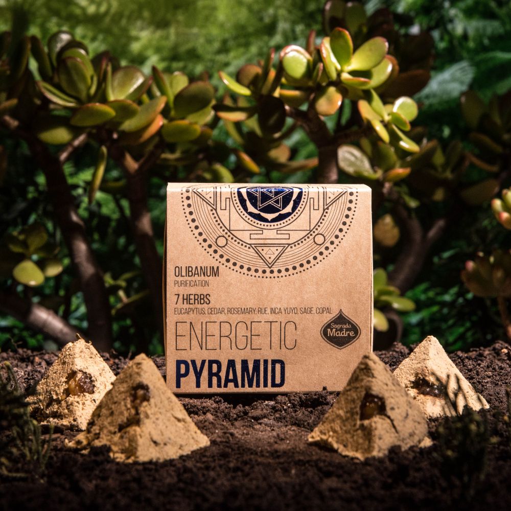7 Herbs - Clarity Sacred Geometry Energetic Pyramid Incense