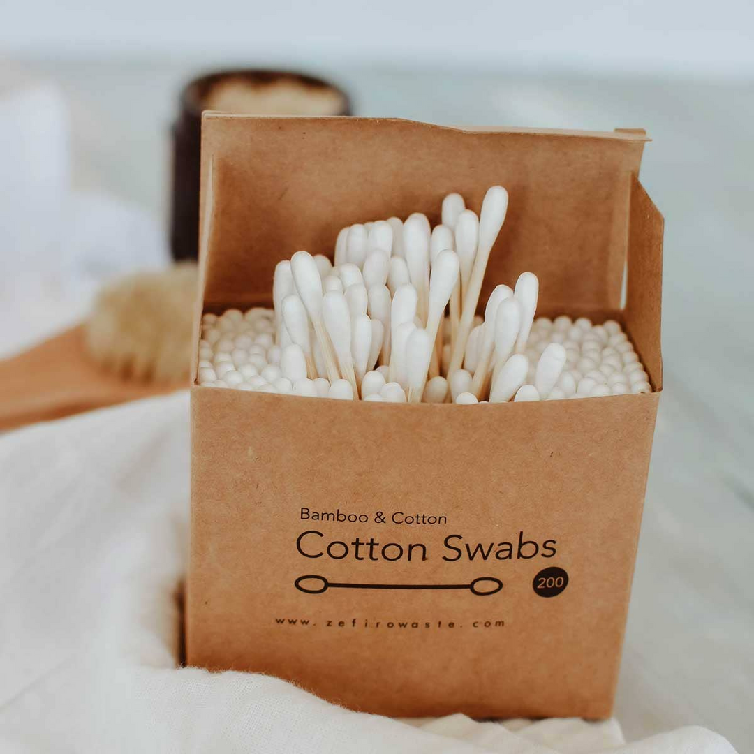 200 Count Bamboo + Organic Cotton Buds