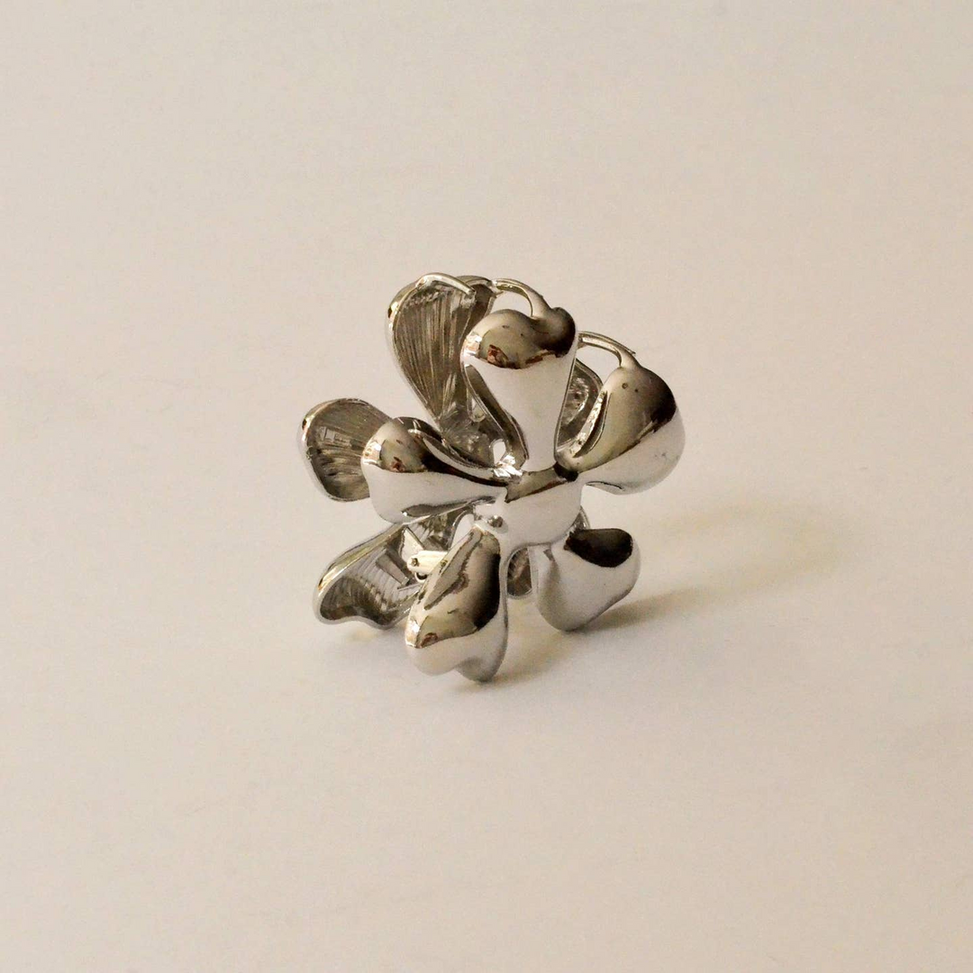 Flower Metal Hair Claw Clip