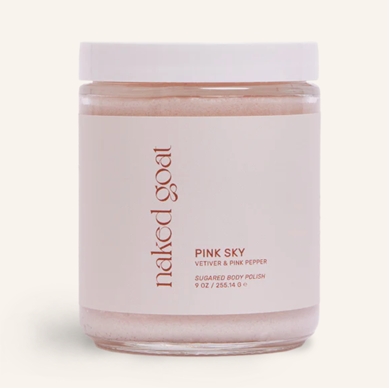Naked Goat Pink Sky Sugared Body Polish (Vetiver + Pink Pepper)