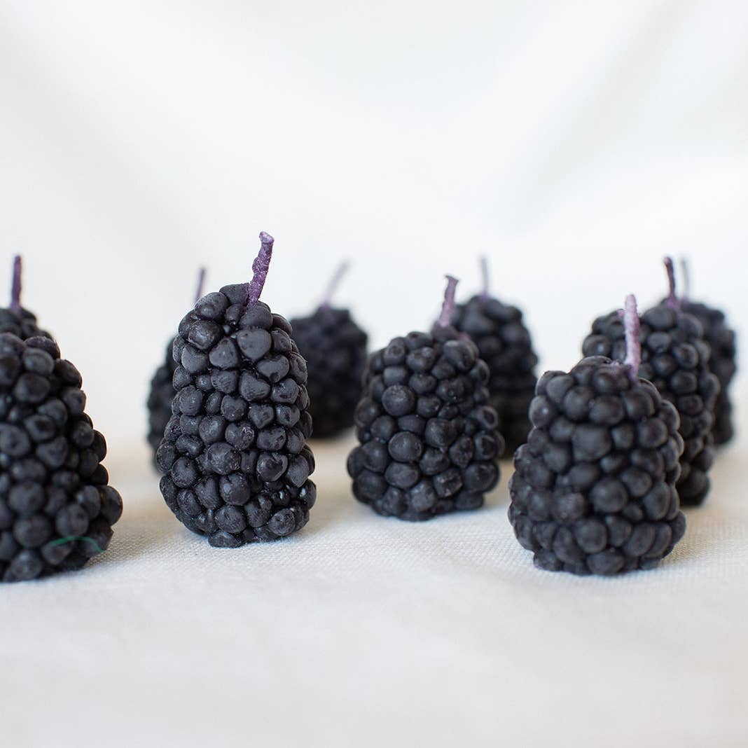 Blackberry B-Day Candles