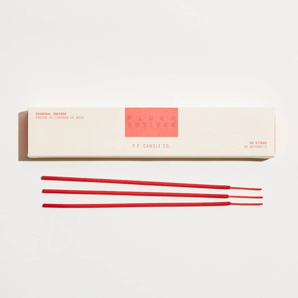 Plush Vetiver Charcoal Incense