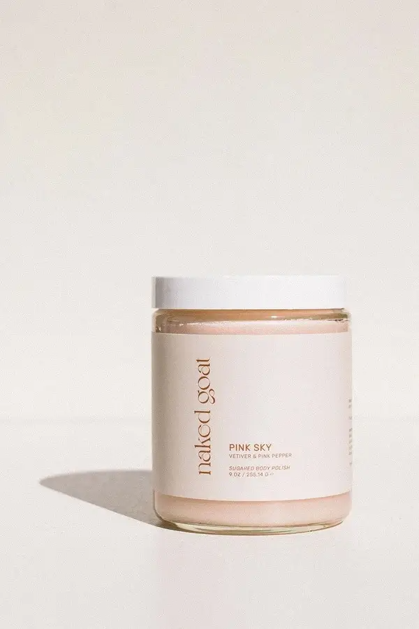 Naked Goat Pink Sky Sugared Body Polish (Vetiver + Pink Pepper)