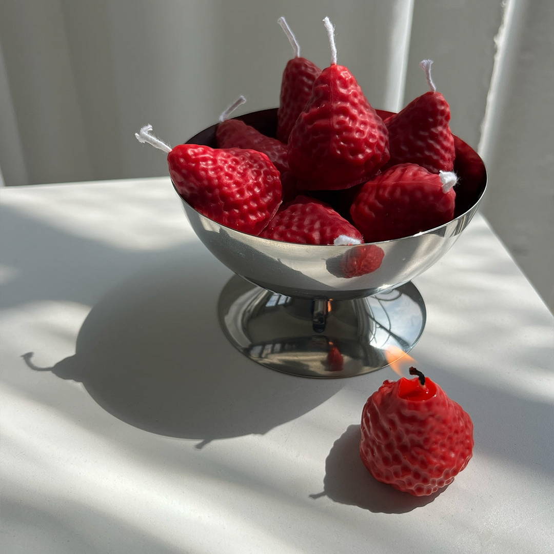 Strawberry Candle Individual