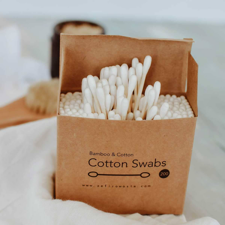 200 Count Bamboo + Organic Cotton Buds