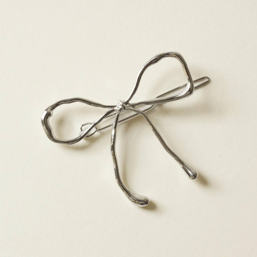 Metal Bow Barrette Hair Clip