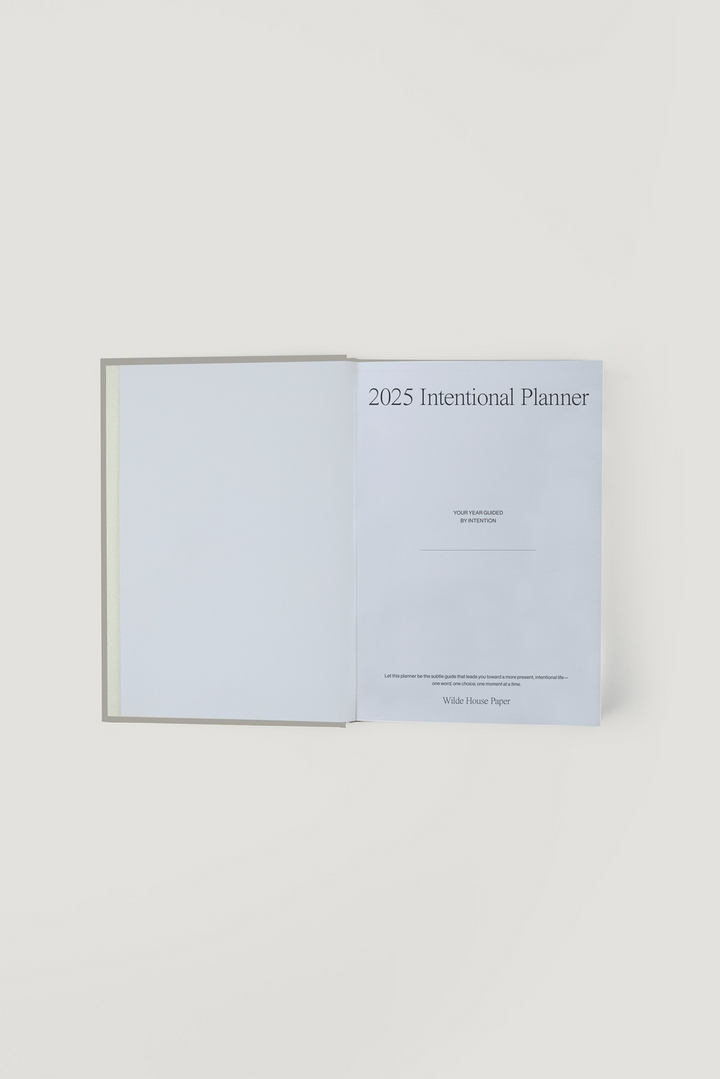 2025 Intentional Planner