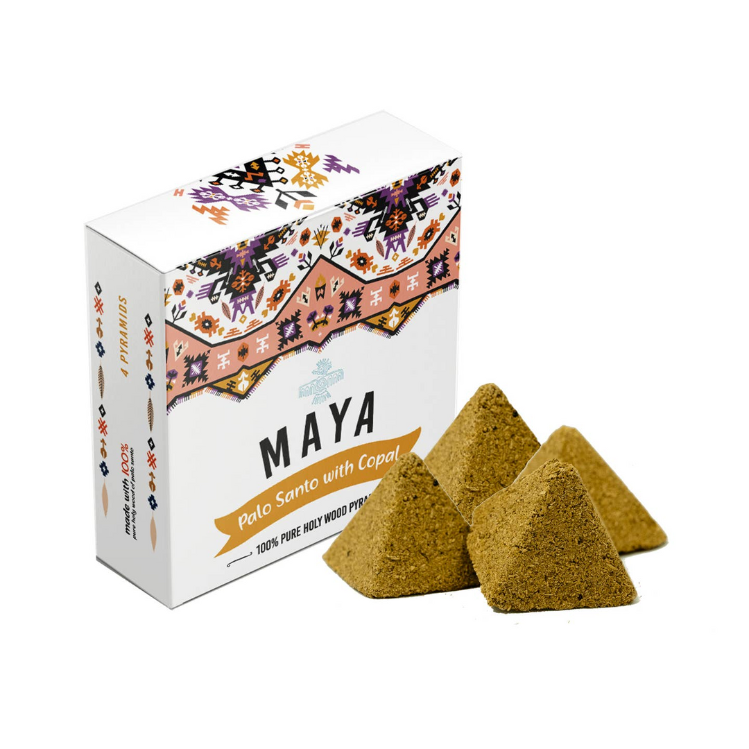 Maya Palo Santo with Copal Pure Holy Wood Pyramid