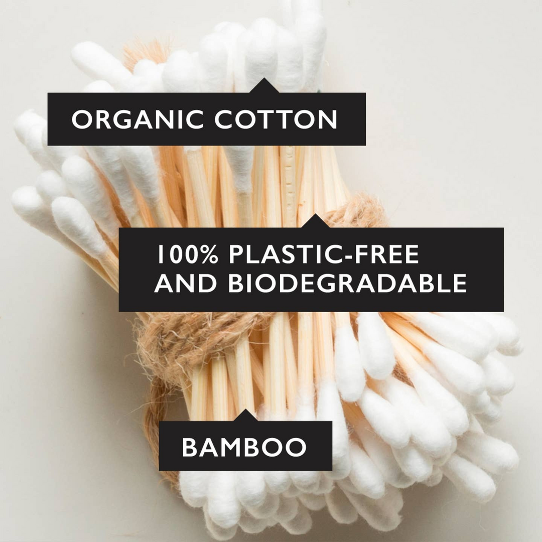 200 Count Bamboo + Organic Cotton Buds