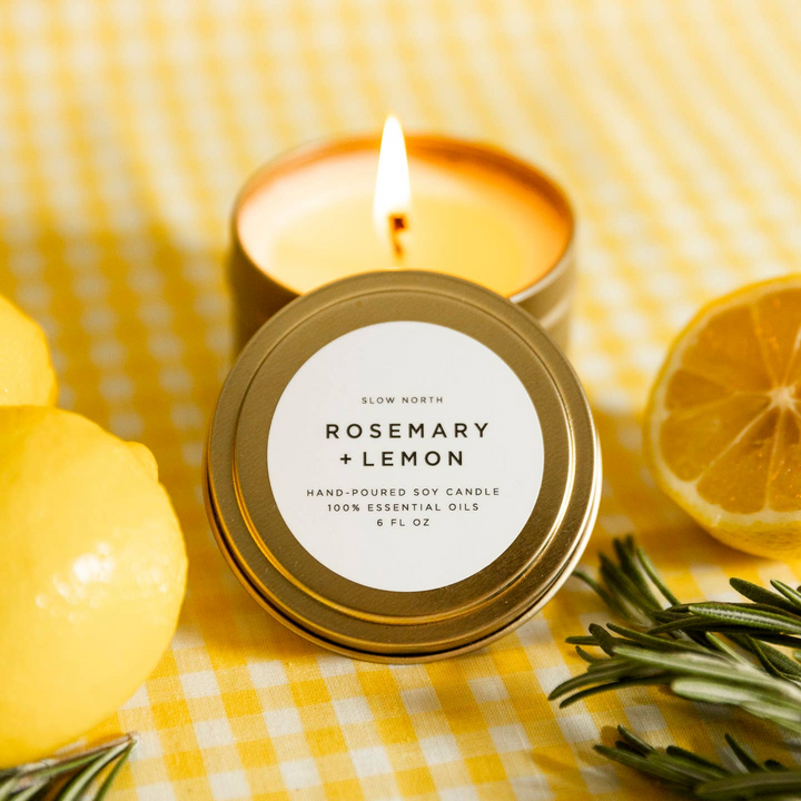 Slow North Rosemary + Lemon Candle