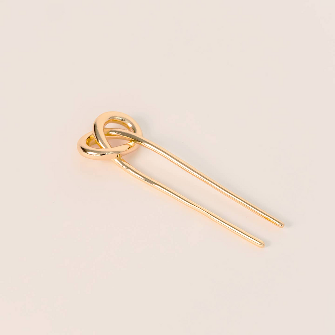 Knot Shaped Metal Chignon Pin