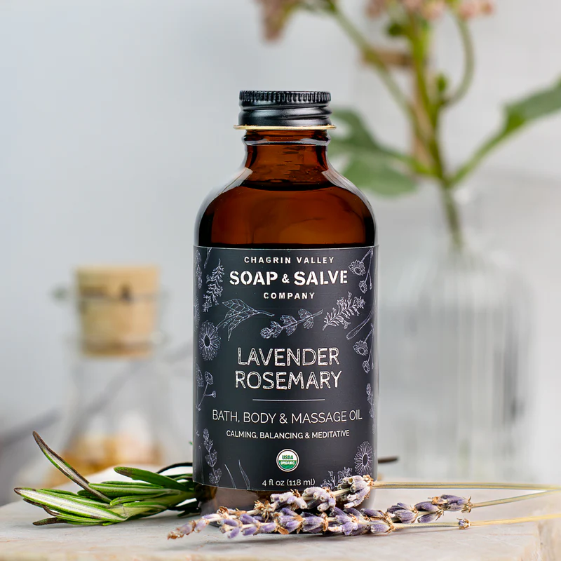 Lavender Rosemary Bath, Body & Massage Oil