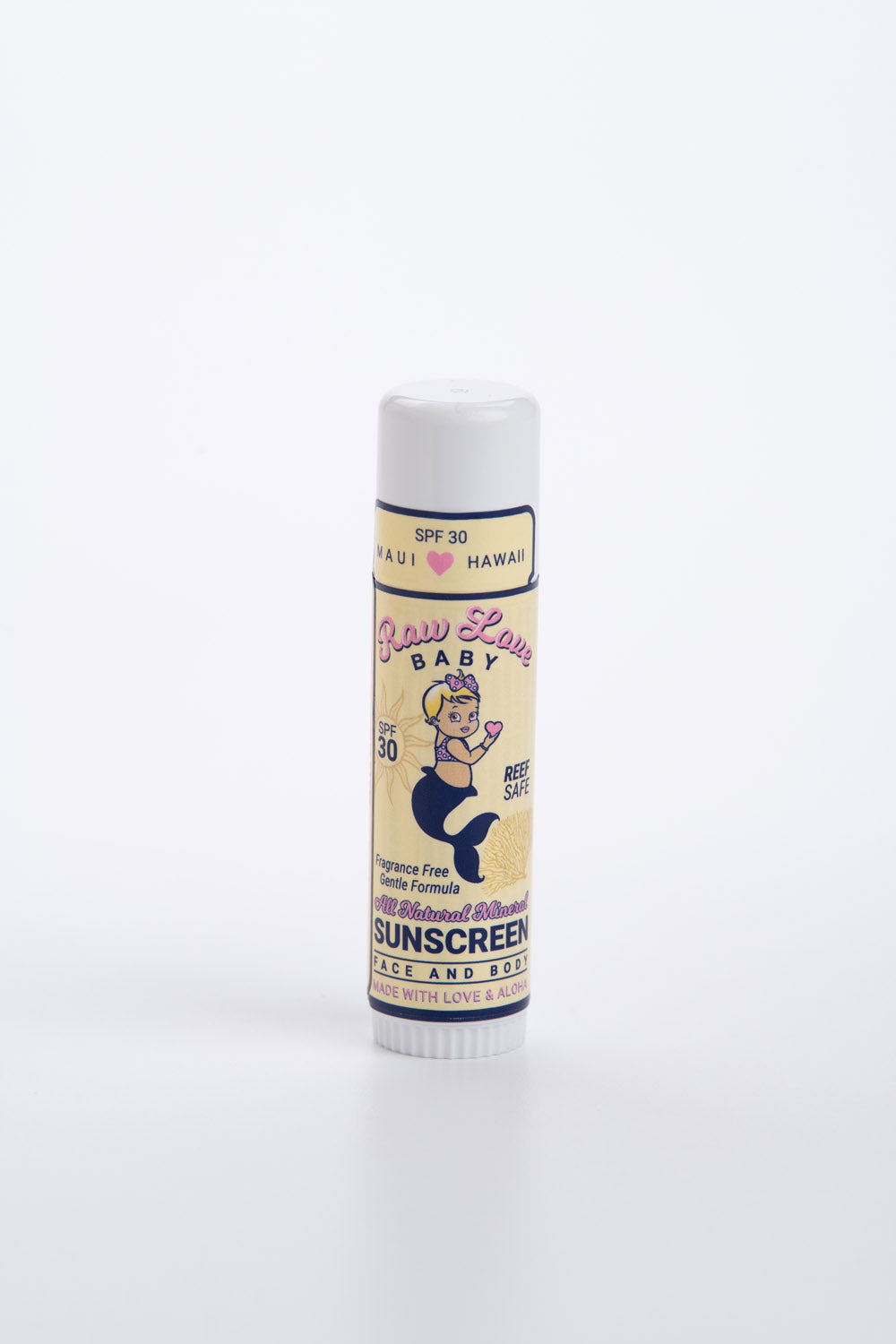 Sunscreen stick with vintage-style packaging on a white background

Ideal for on-the go application for the entire crew: moms to groms! This convenient travel size, water resistant sun stick makes reapplying easy and mess free! 

Available at Luca Essentials in Los Angeles. 