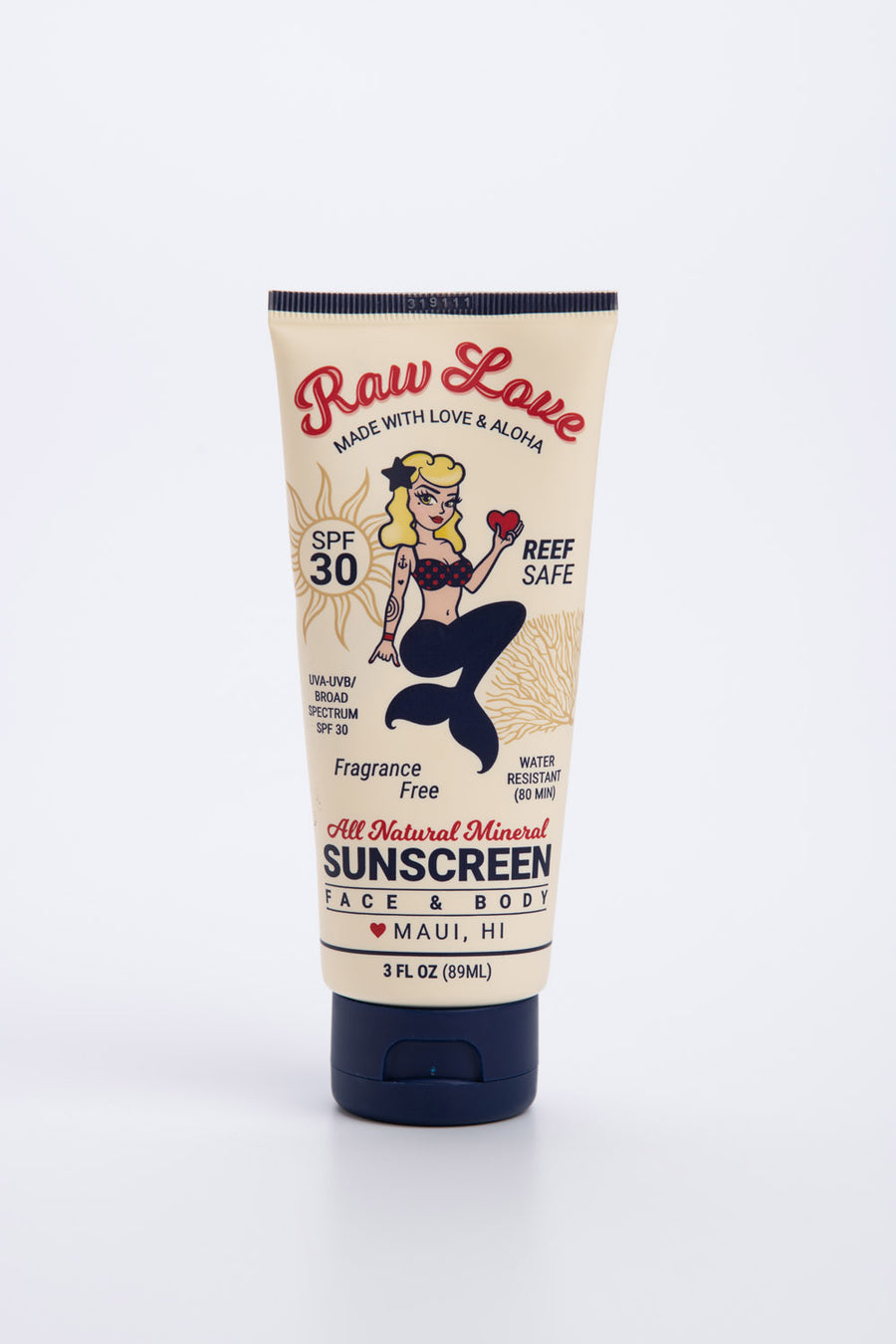 Tube of Raw Love sunscreen with a design on the label against a white background

Raw Love mineral sunscreen lotion has an ultra moisturizing formula using organic ingredients. It’s fragrance free and perfect for sensitive skin and children and babies.

Available at Luca Essentials in Los Angeles. 