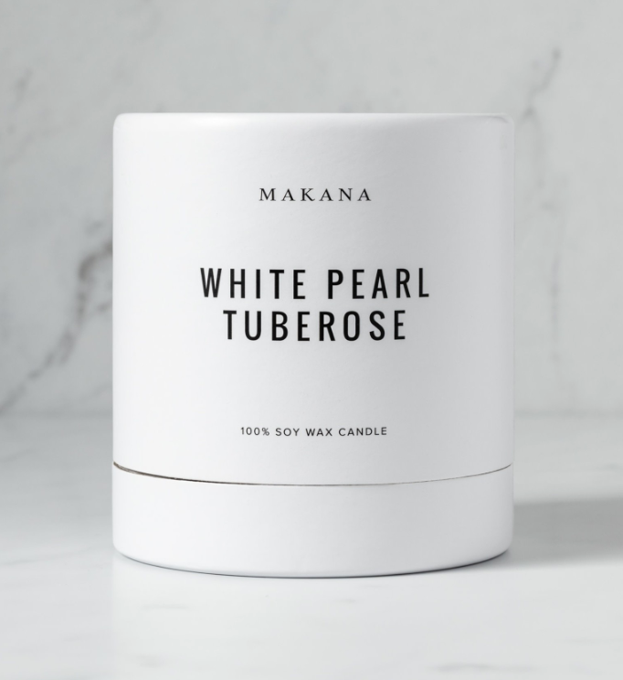 Makana White Pearl Candle