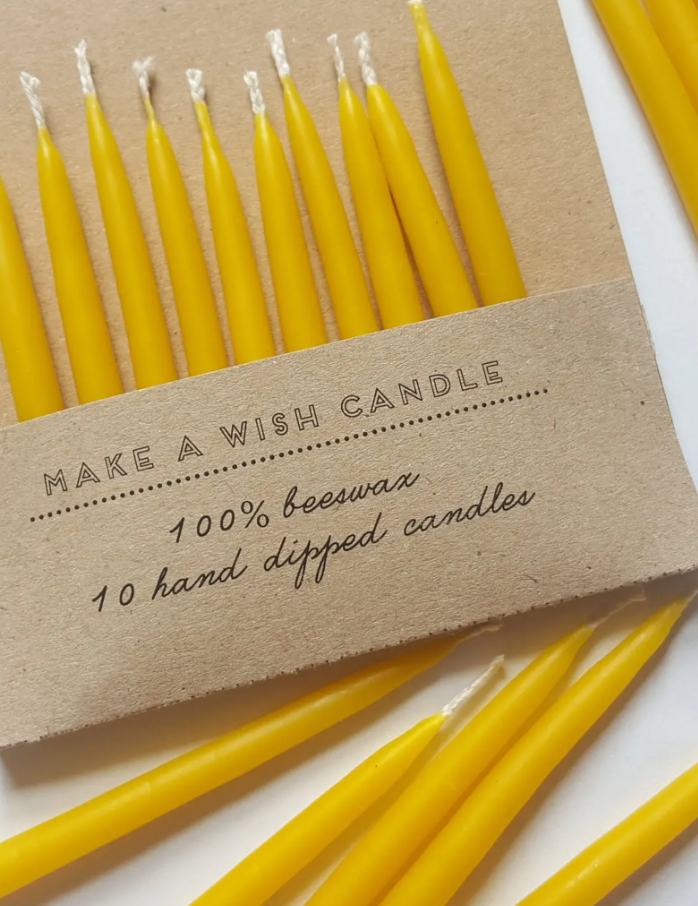 Beeswax Birthday Candles