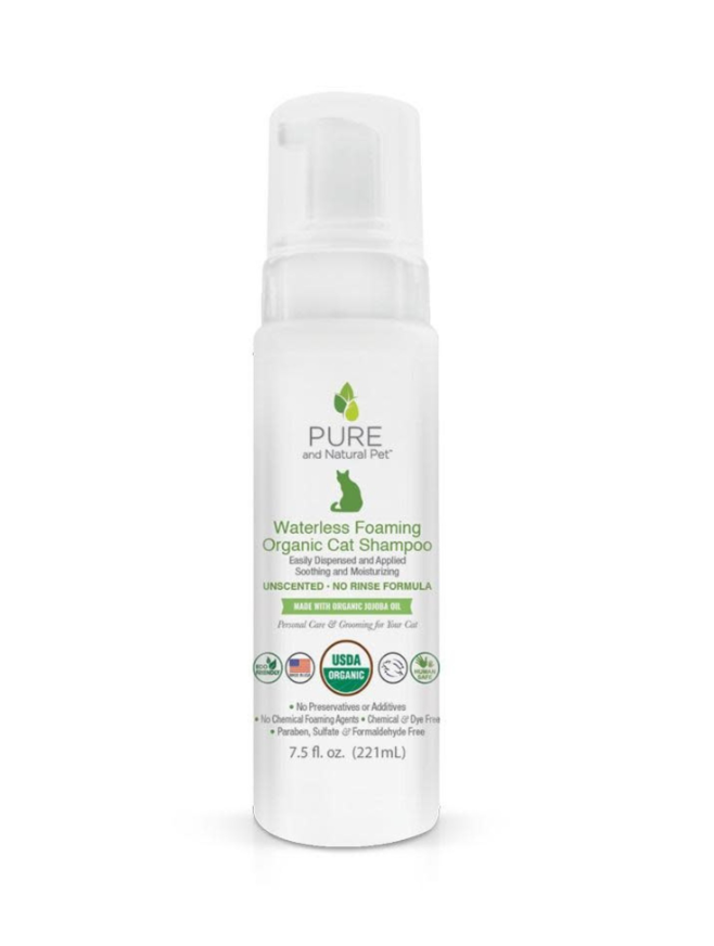 Waterless Foaming Cat Organic Shampoo