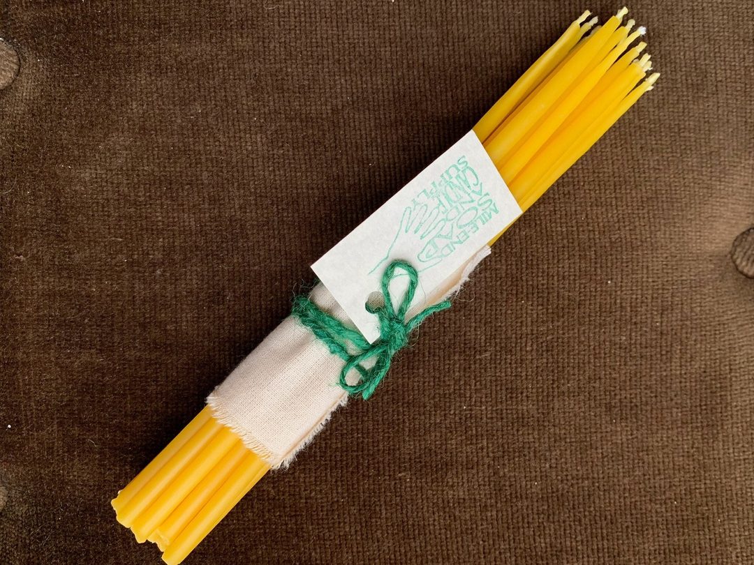 Mile End Beeswax Birthday Candles Pack of 20