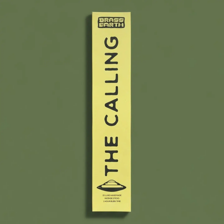 Braso Earth product packaging with 'The Calling' text on a green background

A truly unique scent experience. 15 lovingly handmade incense by The Brass Hand/Brass Earth team, with a 1+ hour burn time, lingering fragrance, and addictive aromas.

Available at Luca Essentials in Los Angeles. 