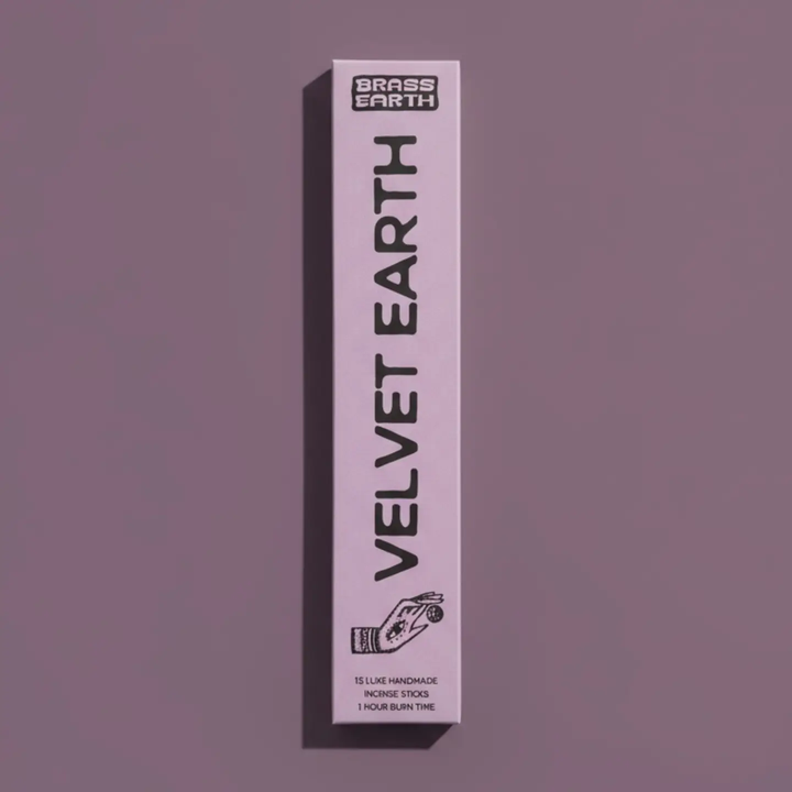 Box of Velvet Earth incense sticks on a purple background

A truly unique scent experience. 15 lovingly handmade incense by The Brass Hand/Brass Earth team, with a 1+ hour burn time, lingering fragrance, and addictive aromas.

Available at Luca Essentials in Los Angeles. 