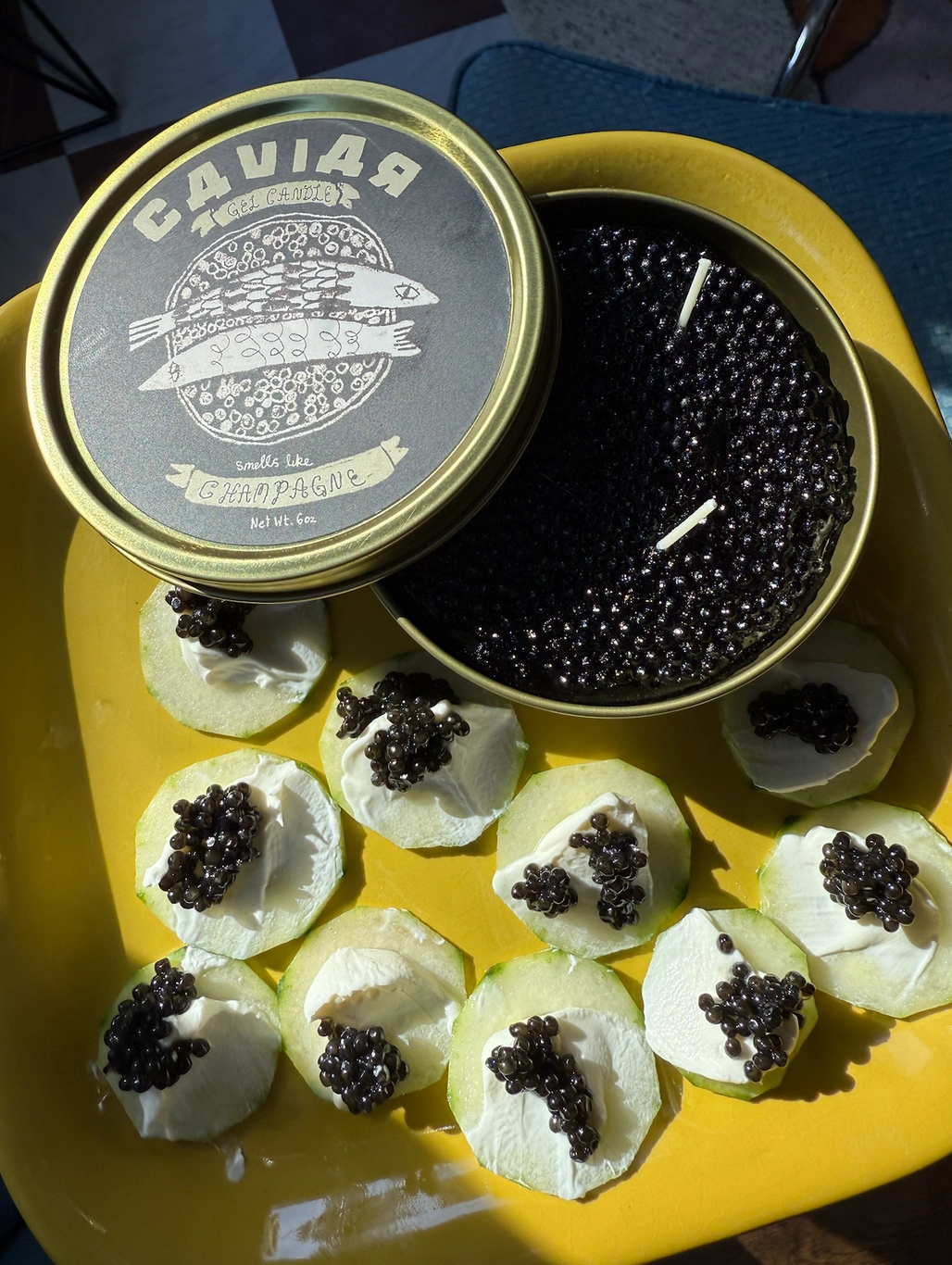 Caviar Gel Candle Champagne