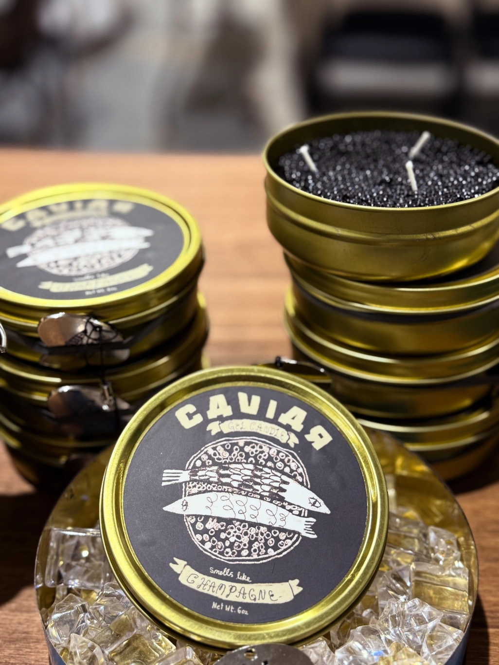 Caviar Gel Candle Champagne