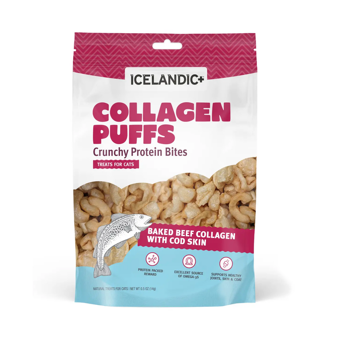 Collagen Puffs for Cats - Baked Beef with Cod Skin