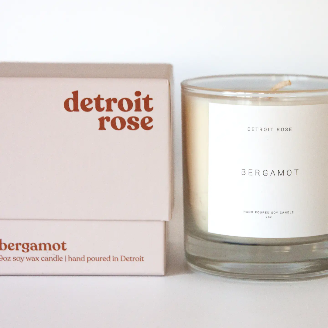 Detroit Rose candle and packaging on a white background

Detroit Rose Candles are hand poured using additive-free soy wax, lead-free cotton wicks, and premium phthalate free fragrance oils.

Available at Luca Essentials in Los Angeles. 