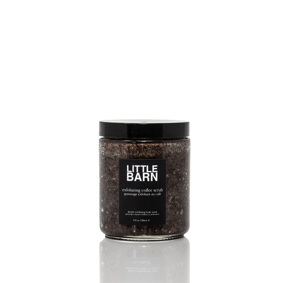 Jar of Little Barn coffee scrub on a white background

Exfoliating coffee scrub is packed full of antioxidants and caffeine to revive and firm the skin's appearance, gently emulsive to leave skin moisturized and not greasy.

Available at Luca Essentials in Los Angeles.
