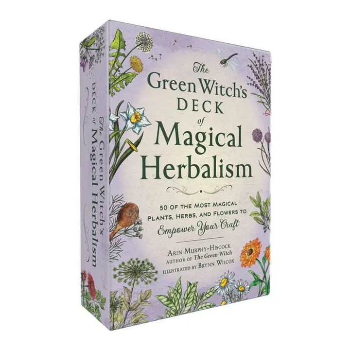 Box for 'The Green Witch's Deck of Magical Herbalism' with herbal illustrations on a white background

Unlock the ancient secrets of herbal magic and green witchcraft with this beautifully crafted 50-card deck designed to enhance your spells, rituals, and connection to nature.

Available at Luca Essentials in Los Angeles.