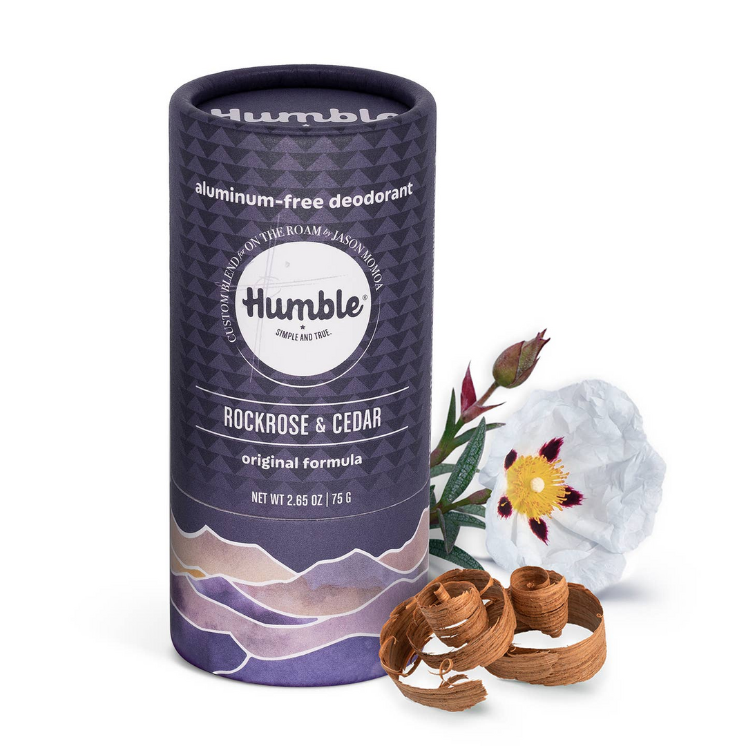 Humble deodorant tube with natural elements on a white background

Humble Brands Deodorant is formulated to absorb and neutralize body odor and has no aluminum, alcohol, dyes, parabens, sulfates or artificial fragrance.

Available at Luca Essentials in Los Angeles. 