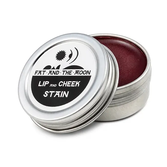Lip and cheek stain in a metal tin with 'Fat and the Moon' branding on a white background

Lip & Cheek Stain is a plant-based tint for lips and cheeks made with botanical color and simple ingredients. The perfect pot of pocket sized plant based color.

Available at Luca Essentials in Los Angeles. 
