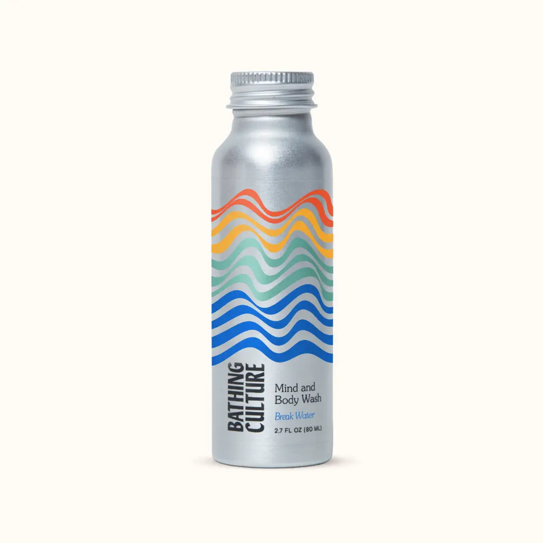 Silver bottle with colorful wave design on a white background

Formulated with powerful plant ingredients like aloe, shea butter, and olive oil to gently cleanse while keeping skin hydrated and soft. Scented with 100% natural essential oils, this all-purpose wash is designed to transport your shower to California wild lands.

Available at Luca Essentials in Los Angeles. 
