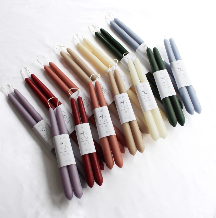 Set of colorful candles with labels on a white background

Dipped 100% Beeswax Candles 14" Long

Available at Luca Essentials in Los Angeles. 