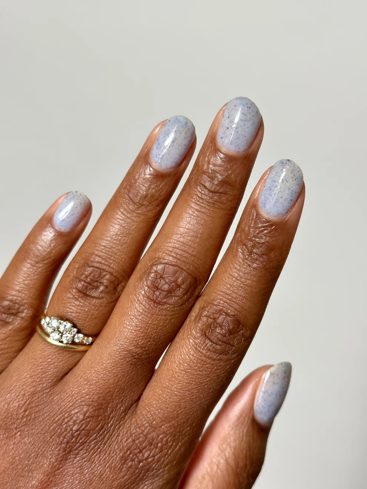 Death Valley Nails - Mother of Pearl + Bluestone (Dust to Dust)