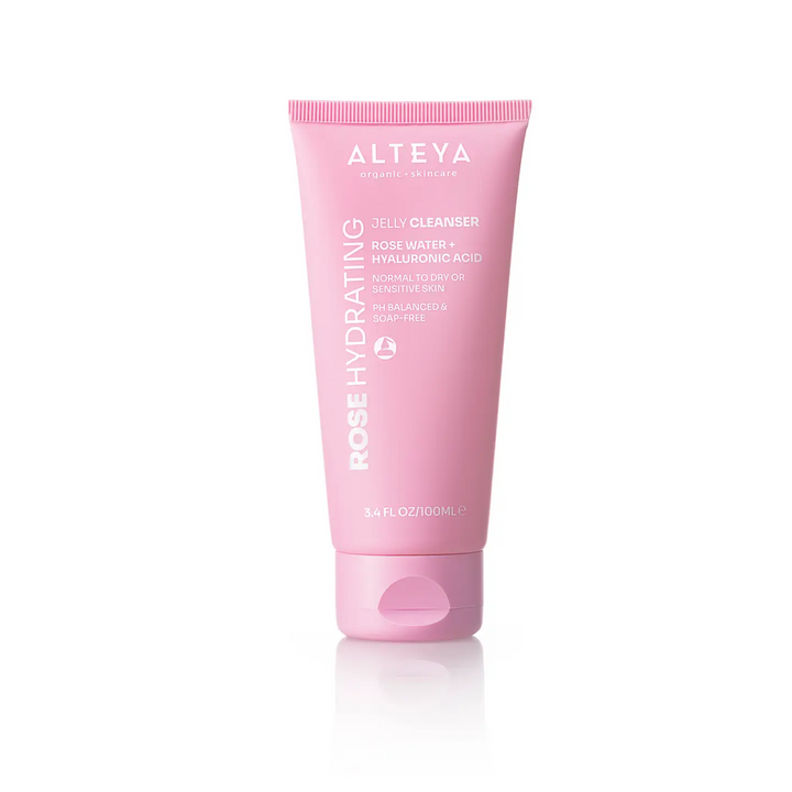 Pink tube of Alteya Rose Hydrating Jelly Cleanser on a white background

Rose Hydrating Jelly Cleanser with organic rose water and hyaluronic acid to cleanse and rejuvenate without stripping skin.

Available at Luca Essentials in Los Angeles. 