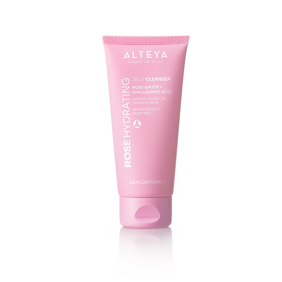 Pink tube of Alteya Rose Hydrating Jelly Cleanser on a white background

Rose Hydrating Jelly Cleanser with organic rose water and hyaluronic acid to cleanse and rejuvenate without stripping skin.

Available at Luca Essentials in Los Angeles. 