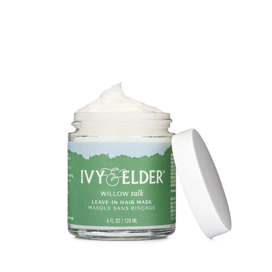 Jar of Ivy & Elder Willow Talk Leave-In Hair Mask on a white background

A lightweight, fragrance-free leave-in mask that softens, strengthens, and smooths frizz while enhancing your natural definition. Delivers lasting hydration without heaviness. With nourishing botanicals that support stronger, healthier hair over time.

Available at Luca Essentials in Los Angeles.